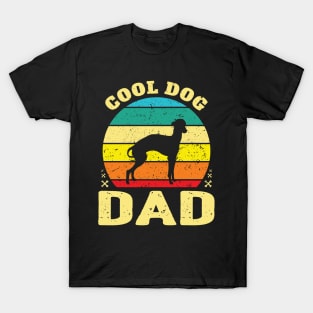 Retro Cool Whippet Dog Dad T-Shirt